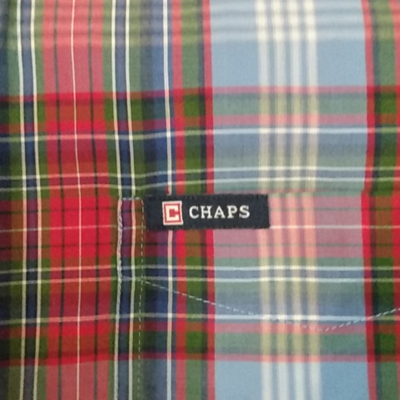 Chaps Plaid Button Down - Picture 2 of 4